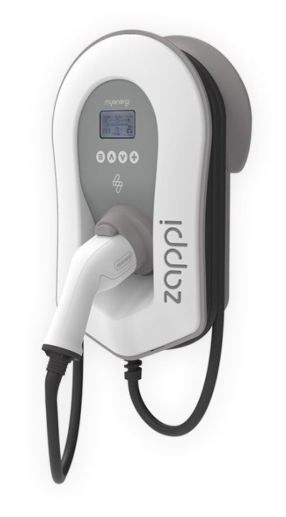 Myenergi Zappi laadpaal V2.1 (3,7-22kW) met 6,5 meter kabel Zwart of Wit