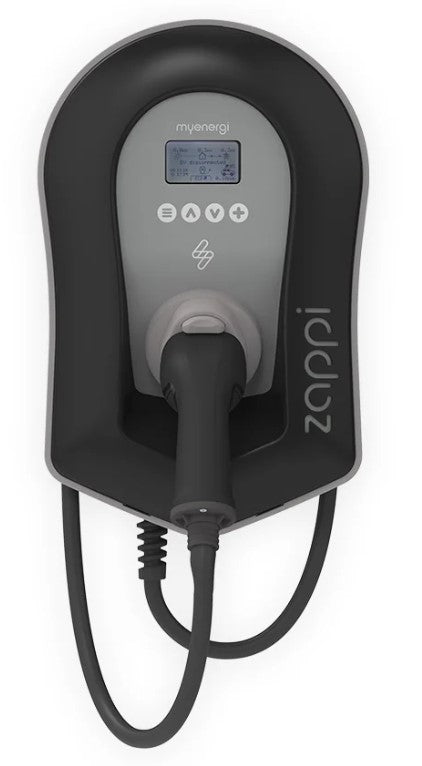 Myenergi Zappi laadpaal V2.1 (3,7-22kW) met 6,5 meter kabel Zwart of Wit